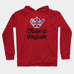 Made in England British UK teapot Union Jack Flag Hoodie